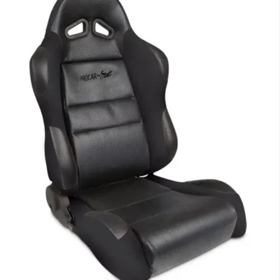 Sportsman Recliner - Black Vinyl Inside, Black Velour Wings & Side Bolsters